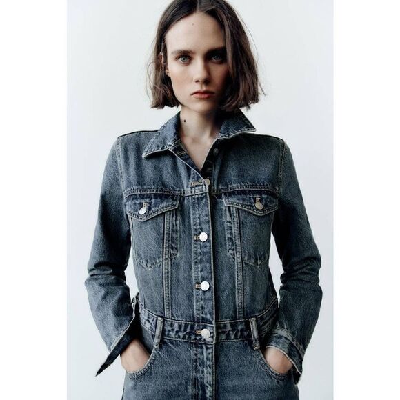 FULL LENGTH TRF DENIM JUMPSUIT - Picture 8 of 16